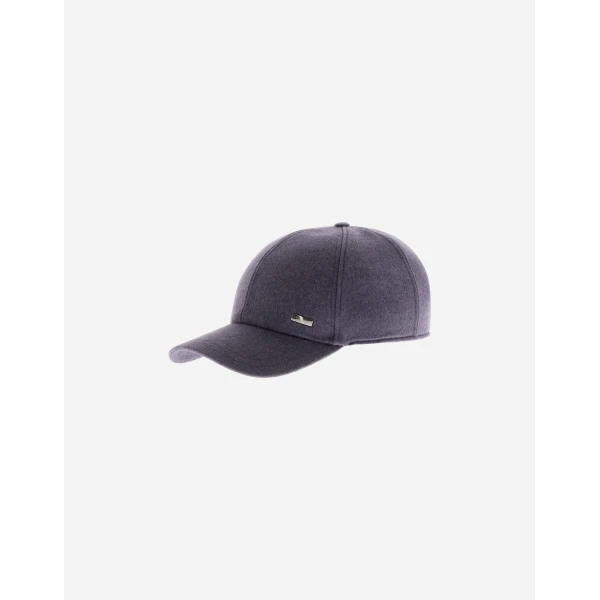 Herno Light Blue Resort Baseball Cap in Cashmere and Silk | Men's Hats | Luxury Shoes 