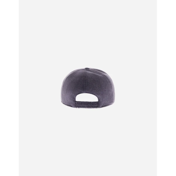 Herno Light Blue Resort Baseball Cap in Cashmere and Silk | Men's Hats | Luxury Shoes 