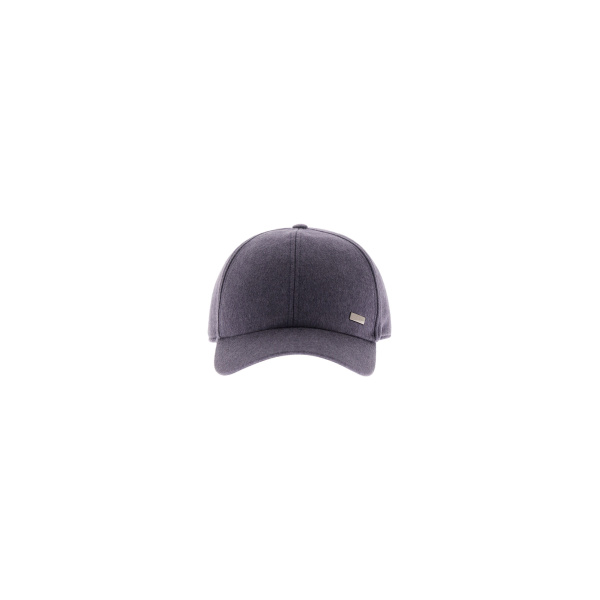 Herno Light Blue Resort Baseball Cap in Cashmere and Silk | Men's Hats | Luxury Shoes 