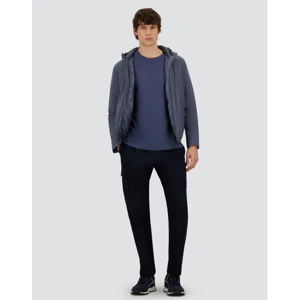Herno Light Blue Resort Jacket in 4-Way Stretch Nylon | Men's Jackets | Luxury Shoes 