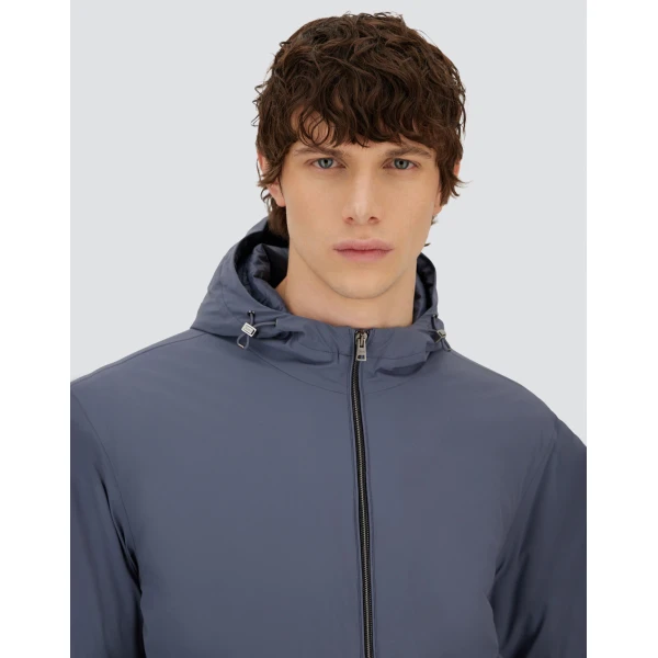 Herno Light Blue Resort Jacket in 4-Way Stretch Nylon | Men's Jackets | Luxury Shoes 