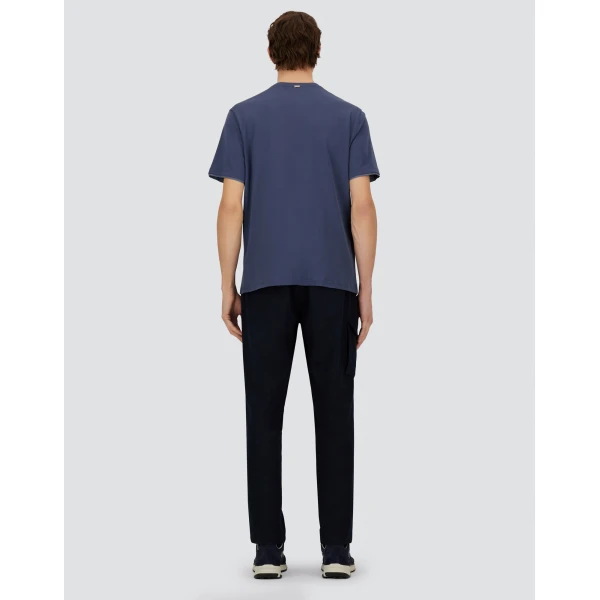 Herno Light Blue Resort T-Shirt in Lightweight Cotton Jersey and Stretch Nylon | Men's T-Shirts and Polos | Luxury Shoes 