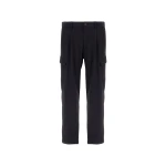 Herno Light Comfort Stretch Woven Cargo Trousers in Black | Men's Trousers | Luxury Shoes 