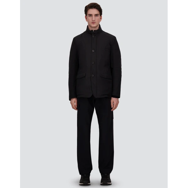 Herno Light Comfort Stretch Woven Cargo Trousers in Black | Men's Trousers | Luxury Shoes 