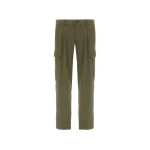Herno Light Comfort Stretch Woven Cargo Trousers in Green | Men's Trousers | Luxury Shoes 