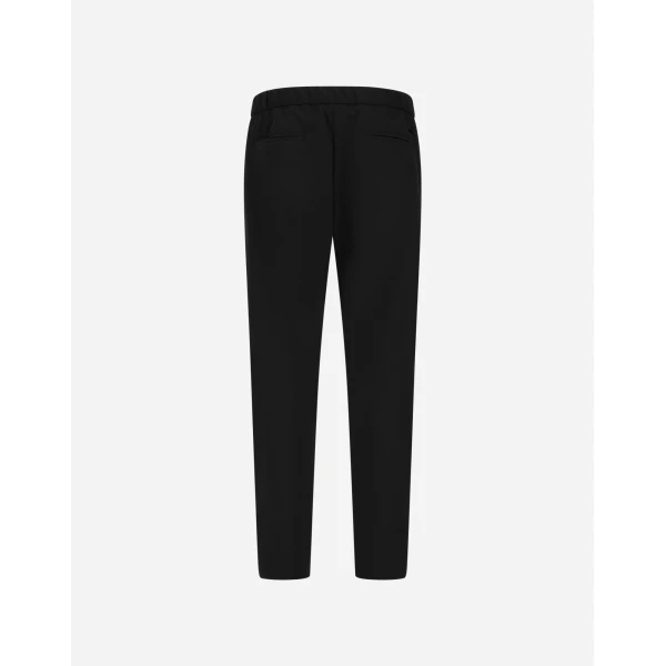 Herno Light Comfort Stretch Woven Trousers in Black | Men's Trousers | Luxury Shoes 