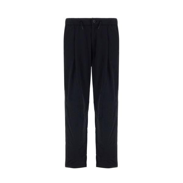 Herno Light Comfort Stretch Woven Trousers in Black | Men's Trousers | Luxury Shoes 
