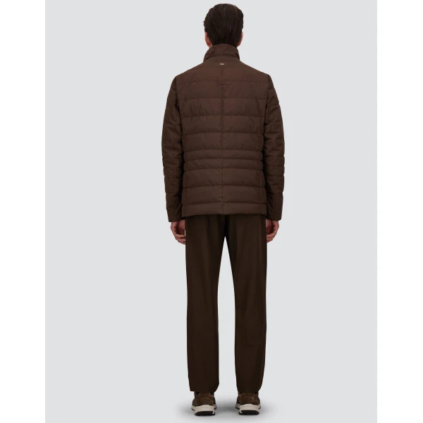 Herno Light Comfort Stretch Woven Trousers in Brown | Men's Trousers | Luxury Shoes 