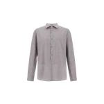 Herno Light Grey Shirt in Lightweight Stretch Wool Fabric | Men's Shirts | Luxury Shoes 
