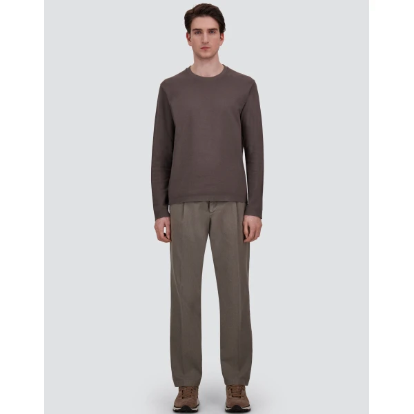 Herno Light Grey Trousers in Stretch Cotton | Men's Trousers | Luxury Shoes 