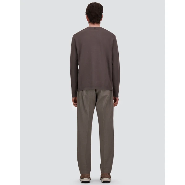 Herno Light Grey Trousers in Stretch Cotton | Men's Trousers | Luxury Shoes 