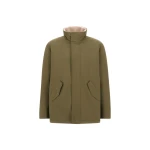 Herno Light Military Short Coat in Matte Twill and Cashmere-Touch Flannel | Men's Coats | Luxury Shoes 