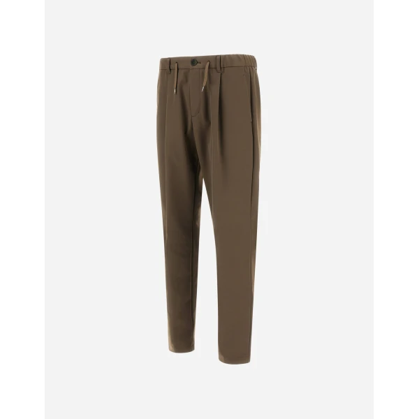 Herno Light Military Trousers in Cotton-Effect Stretch Fabric | Men's Trousers | Luxury Shoes 