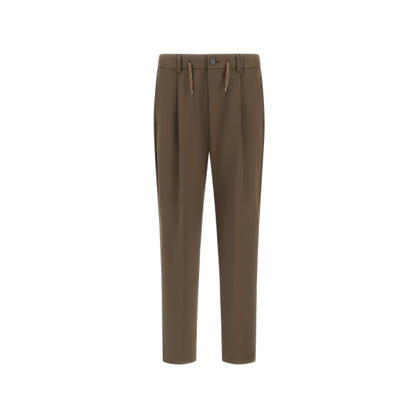 Herno Light Military Trousers in Cotton-Effect Stretch Fabric | Men's Trousers | Luxury Shoes 