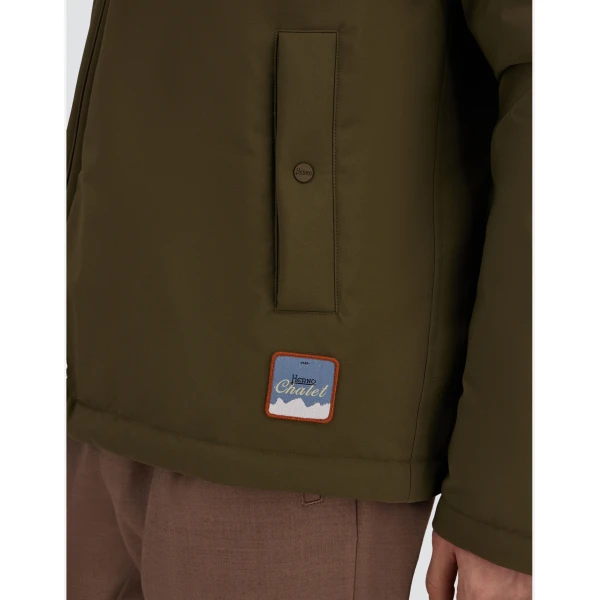Herno Matte Twill and Gloss-Effect Nylon Jacket in Light Military | Men's Jackets | Luxury Shoes 