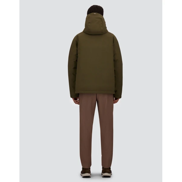 Herno Matte Twill and Gloss-Effect Nylon Jacket in Light Military | Men's Jackets | Luxury Shoes 