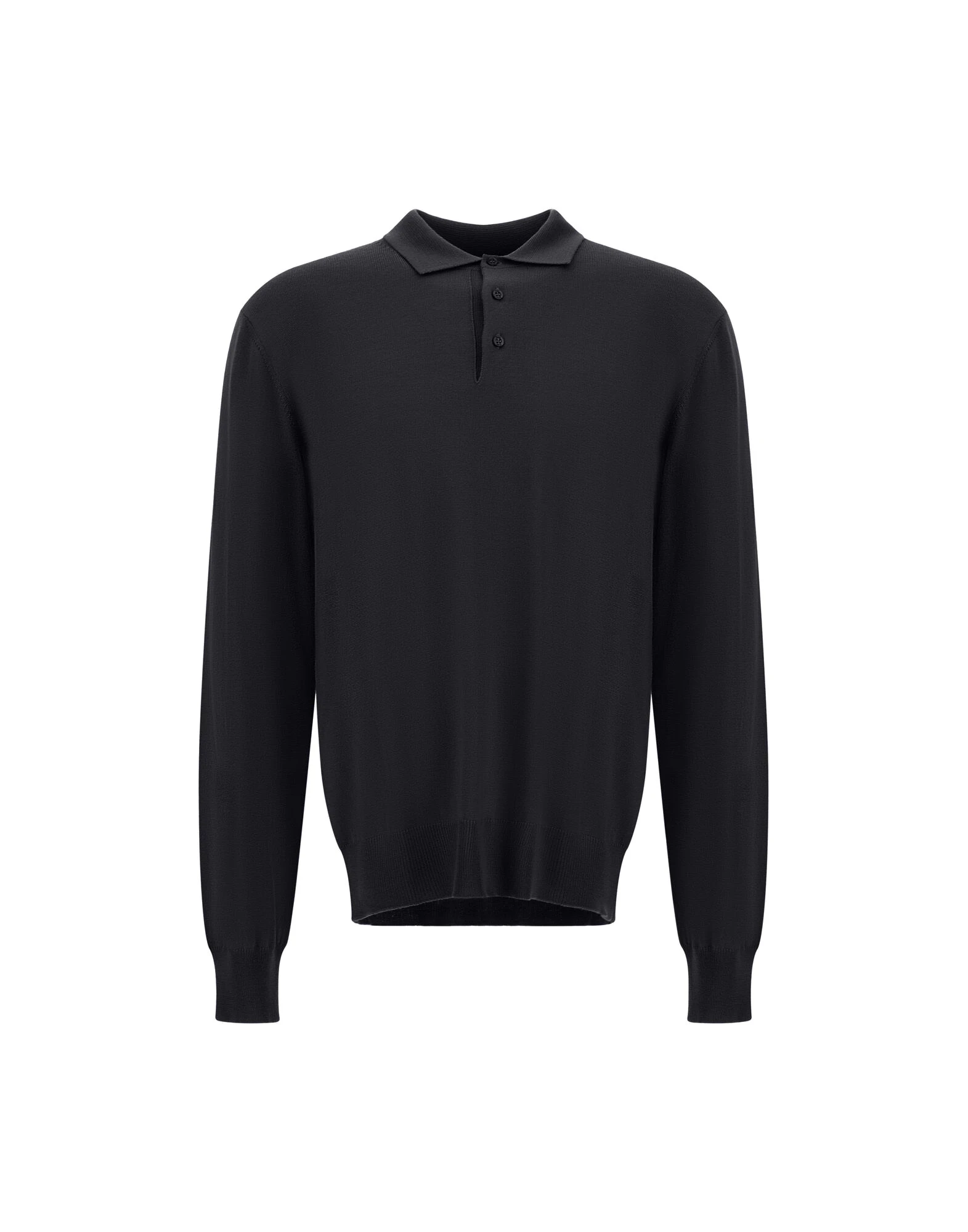 Herno Merino Wool Polo Shirt in Black Herno Merino Wool Polo Shirt in Black | Men's T-Shirts and Polos | Luxury Shoes
