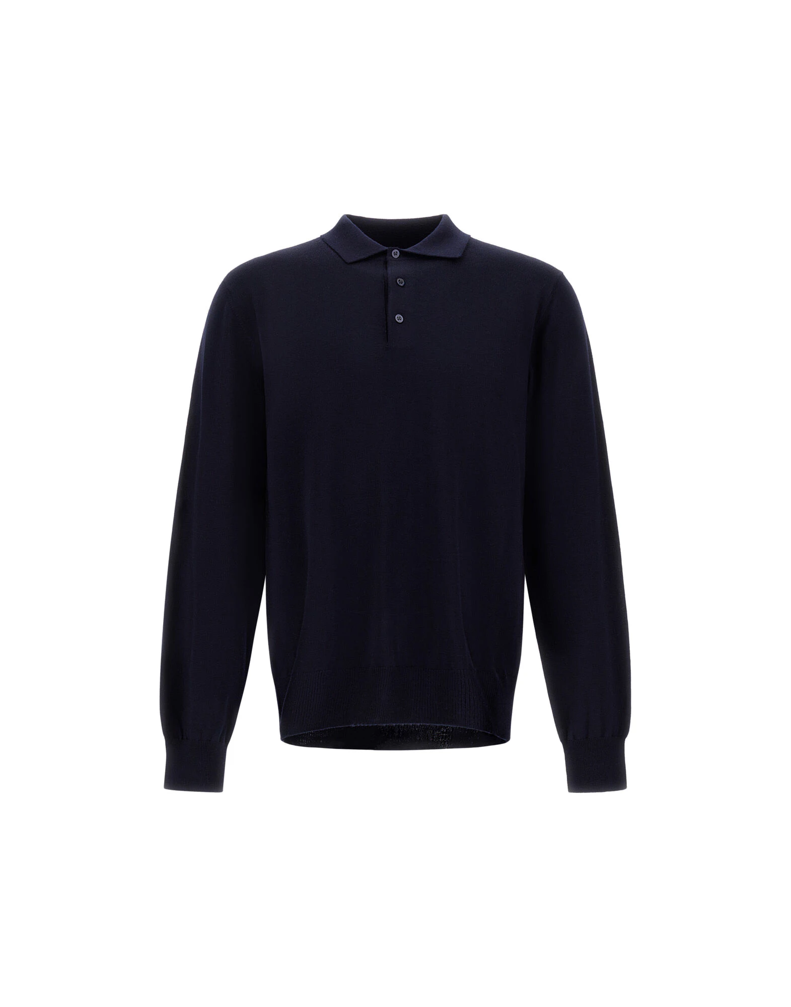 Herno Merino Wool Polo Shirt in Dark Blue Herno Merino Wool Polo Shirt in Dark Blue | Men's T-Shirts and Polos | Luxury Shoes