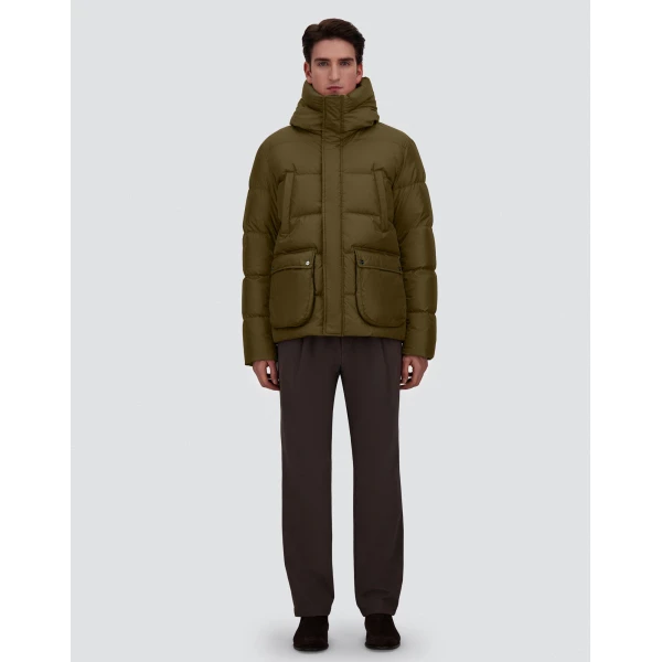 Herno Military Bomber Jacket in Nylon Chamonix | Men's Jackets | Luxury Shoes 