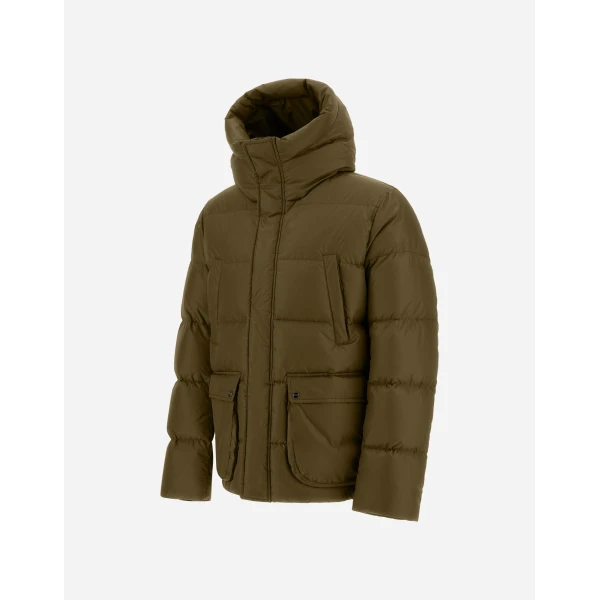 Herno Military Bomber Jacket in Nylon Chamonix | Men's Jackets | Luxury Shoes 