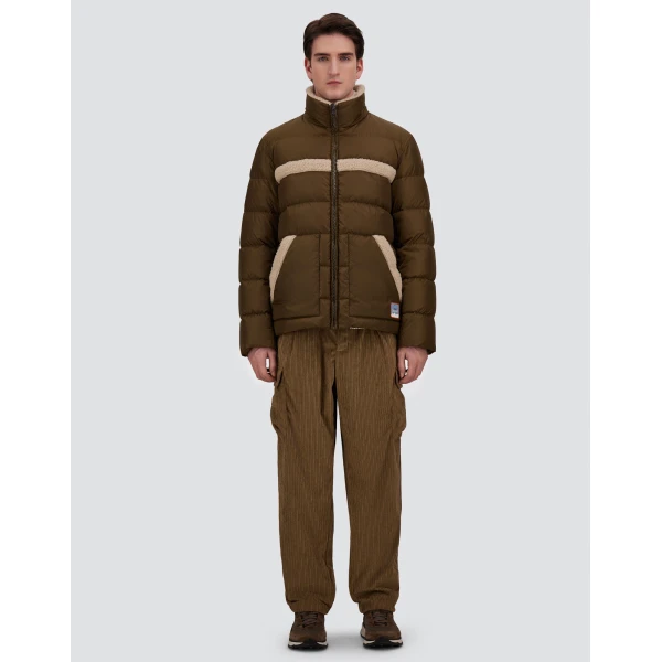 Herno Military Jacket in Nylon Chamonix and Sherpa | Men's Jackets | Luxury Shoes 