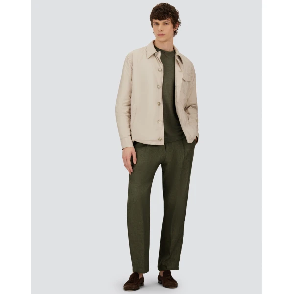 Herno Military Resort T-Shirt in Linen Jersey | Men's T-Shirts and Polos | Luxury Shoes 