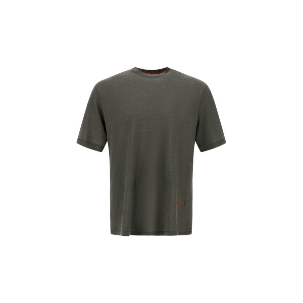 Herno Military Resort T-Shirt in Linen Jersey | Men's T-Shirts and Polos | Luxury Shoes 
