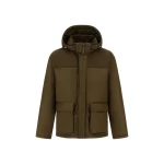 Herno Military Short Parka in Nylon Chamonix and Waxed Cotton Blend | Men's Coats | Luxury Shoes 