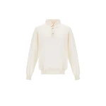 Herno Milk White Resort Polo Shirt in Wool and Silk Knit | Men's T-Shirts and Polos | Luxury Shoes 