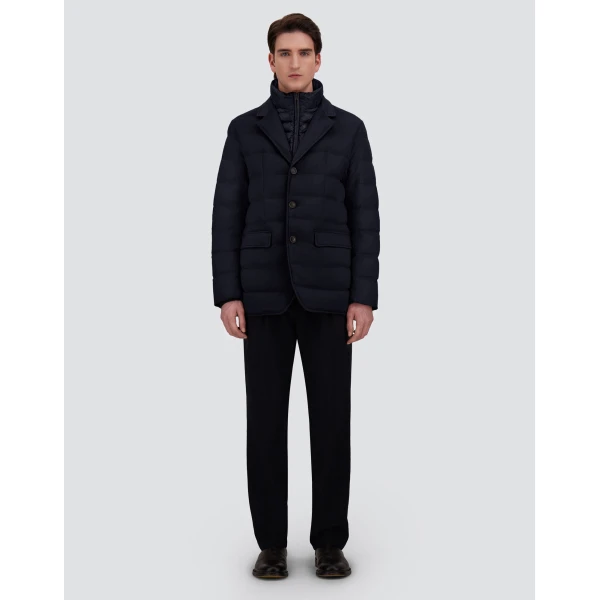 Herno Navy Blue Blazer in Cashmere, Silk and Nylon Ultralight | Men's Jackets | Luxury Shoes 