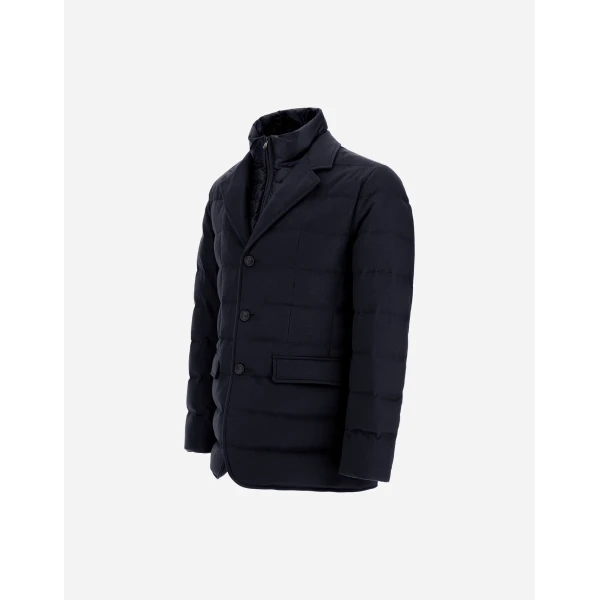 Herno Navy Blue Blazer in Cashmere, Silk and Nylon Ultralight | Men's Jackets | Luxury Shoes 