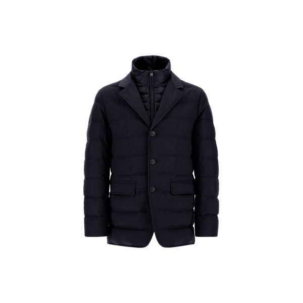Herno Navy Blue Blazer in Cashmere, Silk and Nylon Ultralight | Men's Jackets | Luxury Shoes 