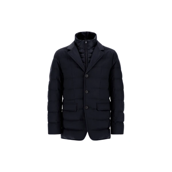 Herno Navy Blue Blazer in Cashmere, Silk and Nylon Ultralight | Men's Jackets | Luxury Shoes 
