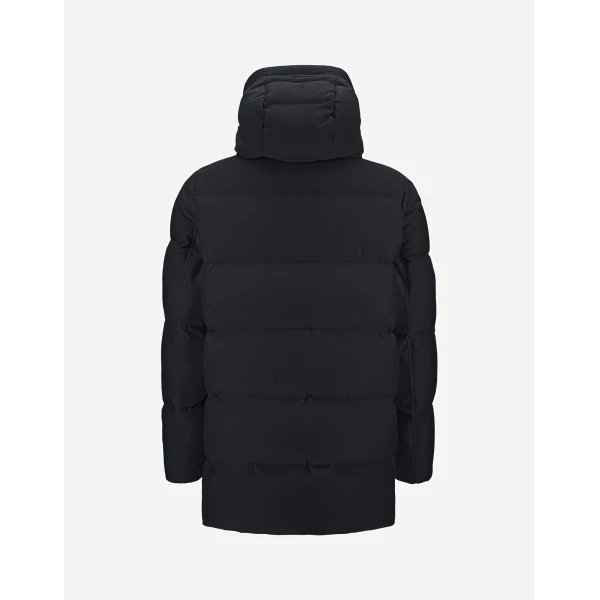 Herno Navy Blue Jacket in Cashmere, Silk and Nylon with Iridescent Effect | Men's Jackets | Luxury Shoes 
