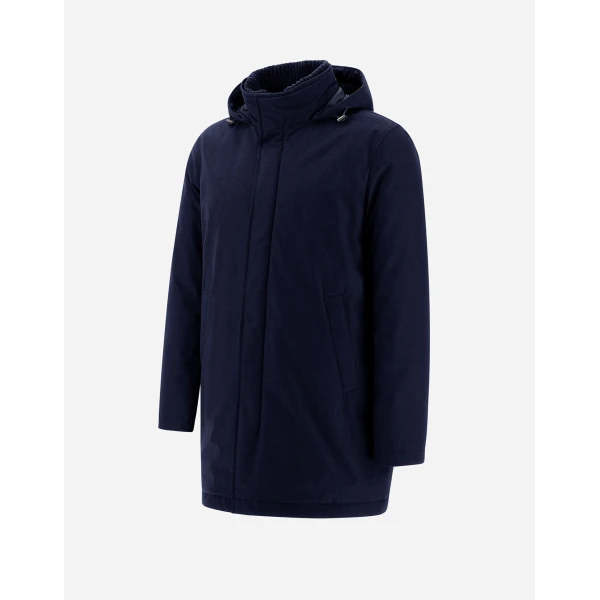 Herno Navy Blue Jacket in New Business and Nylon Ultralight | Men's Jackets | Luxury Shoes 