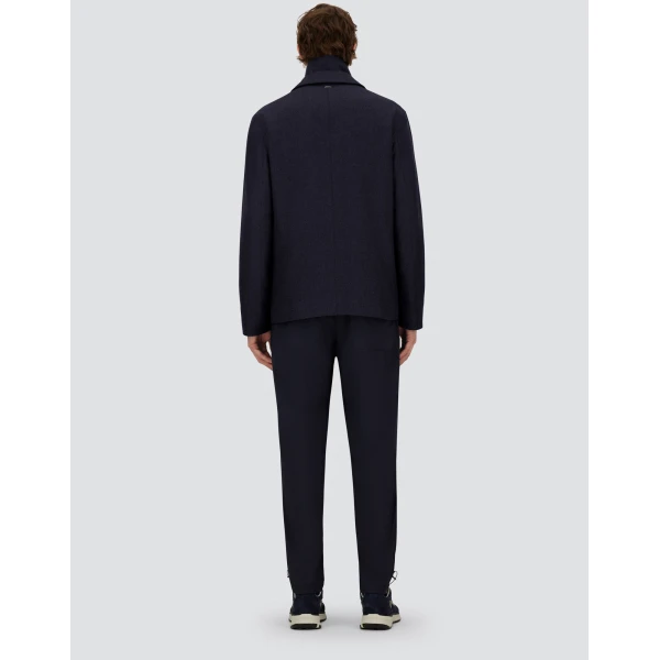 Herno Navy Blue Resort Blazer in Cashmere and Silk | Men's Jackets | Luxury Shoes 