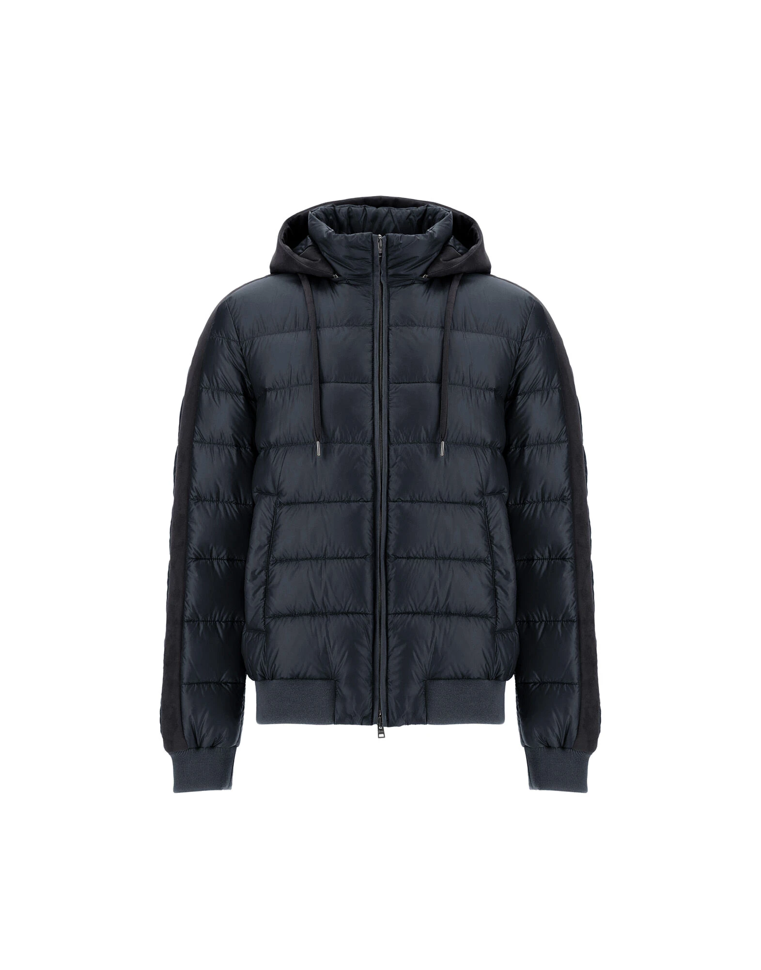 Herno Navy Blue Resort Bomber Jacket in Ultralight Nylon and Suede-Effect Microfibre Herno Navy Blue Resort Bomber Jacket in Ultralight Nylon and Suede-Effect Microfibre | Men's Jackets | Luxury Shoes
