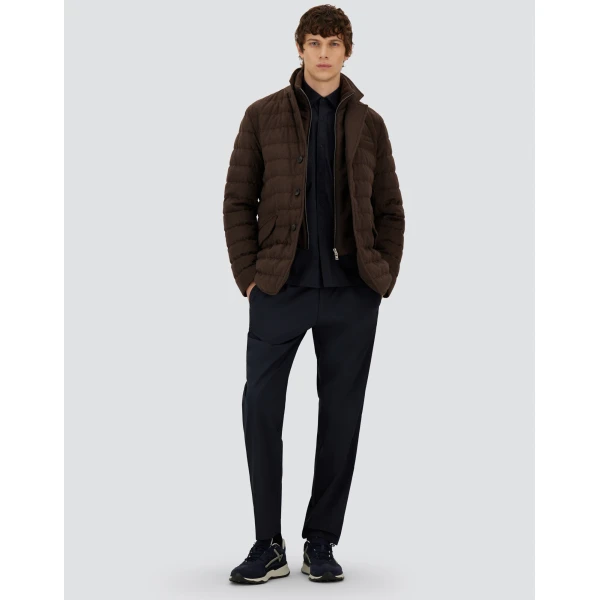 Herno Navy Blue Resort Shirt in Stretch Micromodal | Men's Shirts | Luxury Shoes 