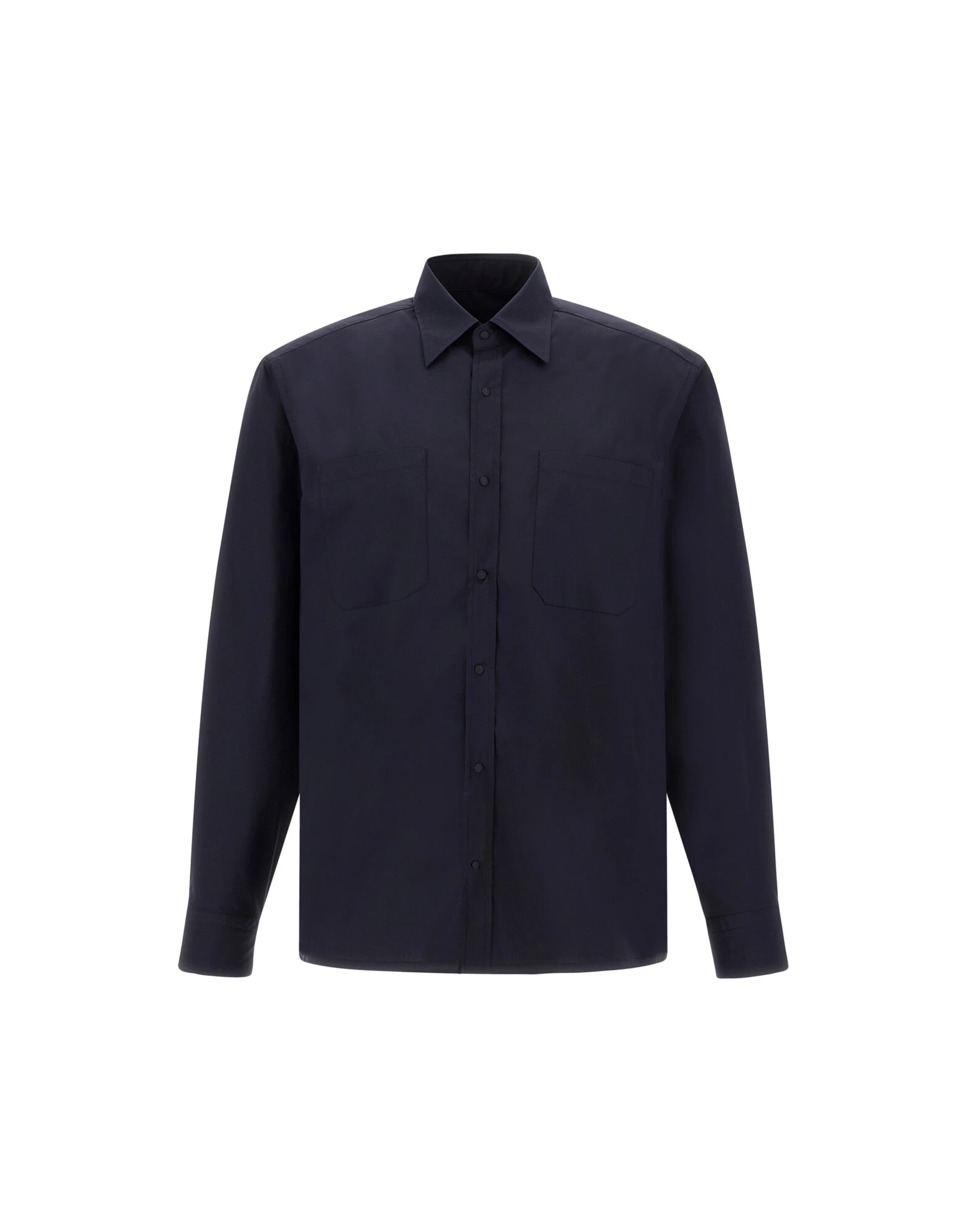 Herno Navy Blue Resort Shirt in Stretch Micromodal Herno Navy Blue Resort Shirt in Stretch Micromodal | Men's Shirts | Luxury Shoes