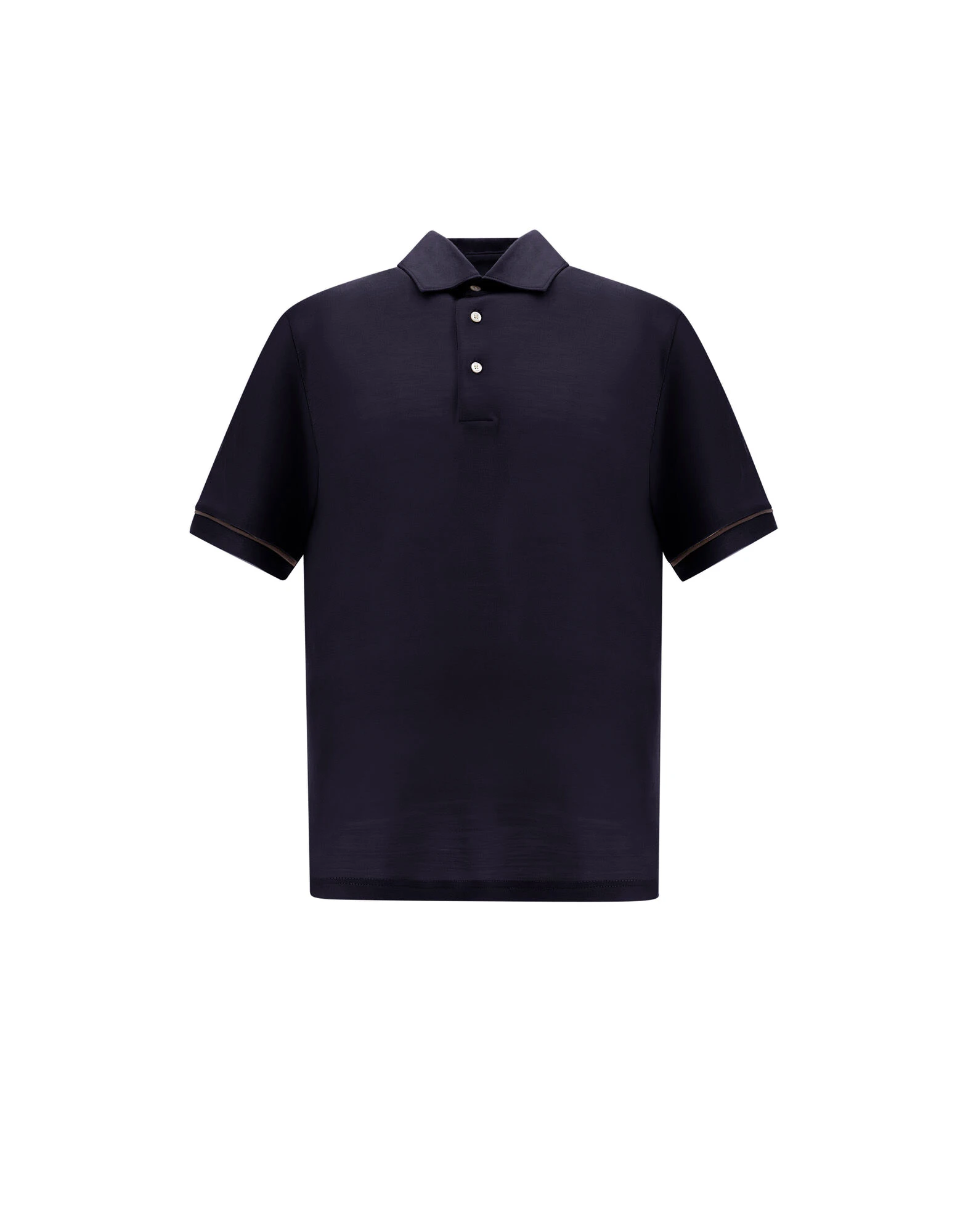 Herno Navy Blue Resort Short-Sleeve Polo Shirt in Wool Jersey with a Shiny Finish Herno Navy Blue Resort Short-Sleeve Polo Shirt in Wool Jersey with a Shiny Finish | Men's T-Shirts and Polos | Luxury Shoes