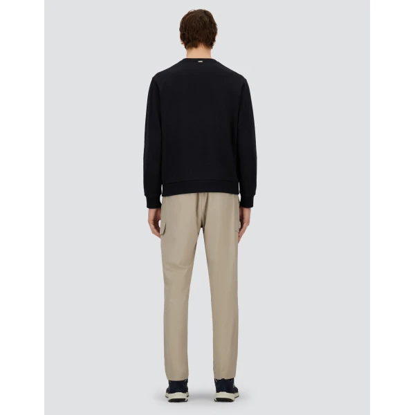 Herno Navy Blue Resort Sweatshirt in Cotton | Men's Sweatshirts | Luxury Shoes 