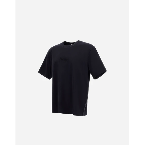Herno Navy Blue Resort T-Shirt in Pure Cotton Jersey | Men's T-Shirts and Polos | Luxury Shoes 