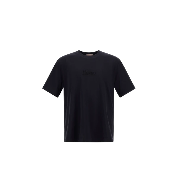 Navy Blue Resort T-Shirt in Pure Cotton Jersey