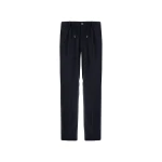 Herno Navy Blue Resort Trousers in Cashmere and Silk | Men's Trousers | Luxury Shoes 