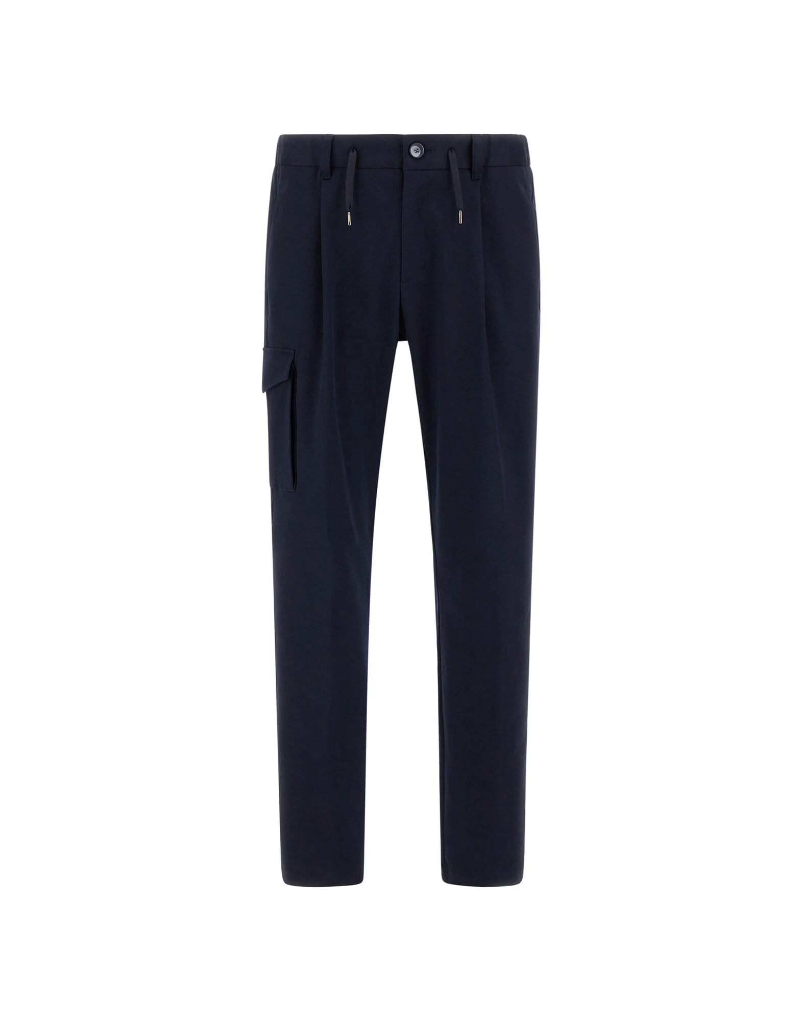 Herno Navy Blue Resort Trousers in Stretch Cotton Herno Navy Blue Resort Trousers in Stretch Cotton | Men's Trousers | Luxury Shoes