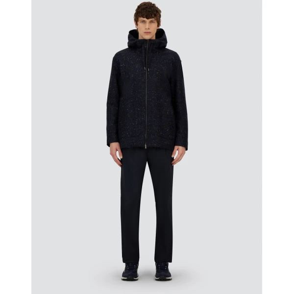 Herno Navy Blue Resort Trousers in Stretch Micromodal | Men's Trousers | Luxury Shoes 