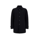 Herno Navy Blue Trench Coat in Washington | Men's Coats | Luxury Shoes 
