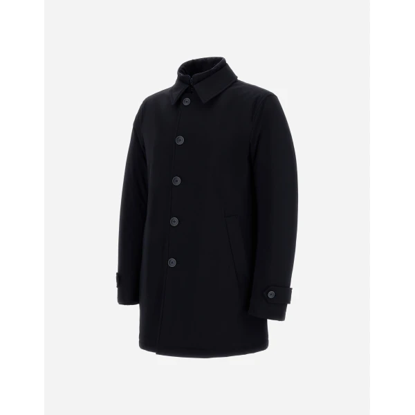 Herno Navy Blue Trench Coat in Washington | Men's Coats | Luxury Shoes 