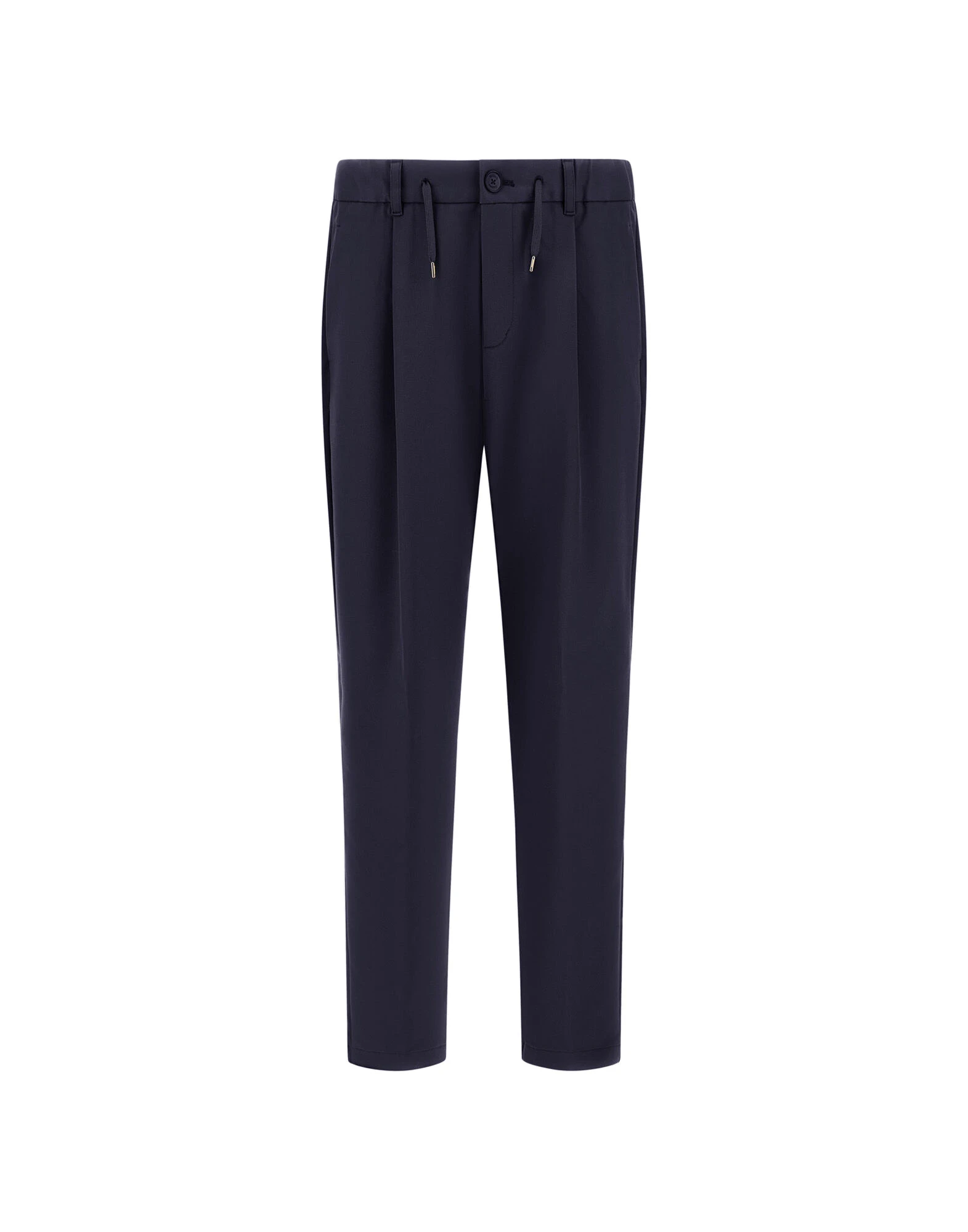 Herno Navy Blue Trousers in Cotton-Effect Stretch Fabric Herno Navy Blue Trousers in Cotton-Effect Stretch Fabric | Men's Trousers | Luxury Shoes