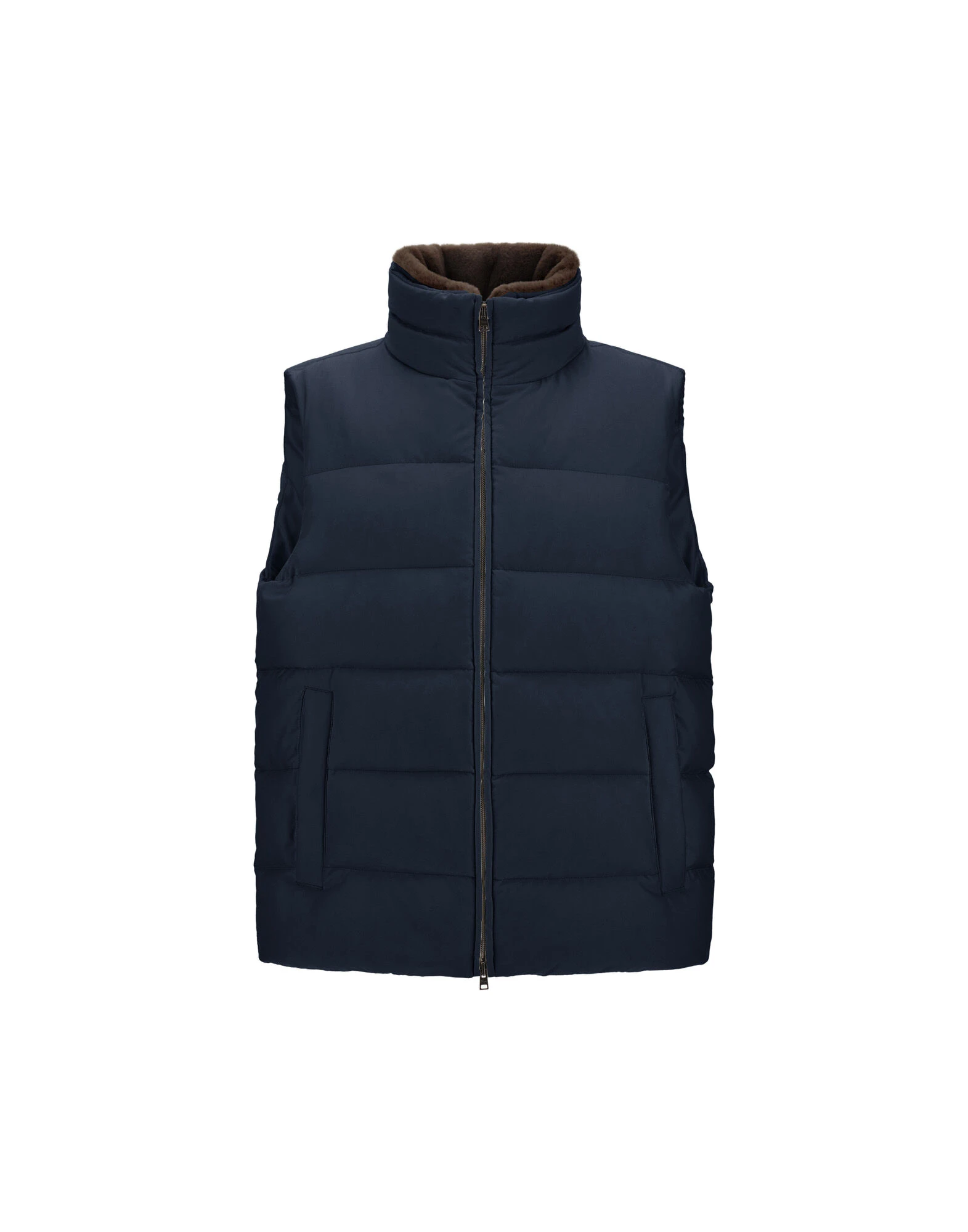 Herno Navy Blue Vest in Arendelle and Monogram Herno Navy Blue Vest in Arendelle and Monogram | Men's Jackets | Luxury Shoes